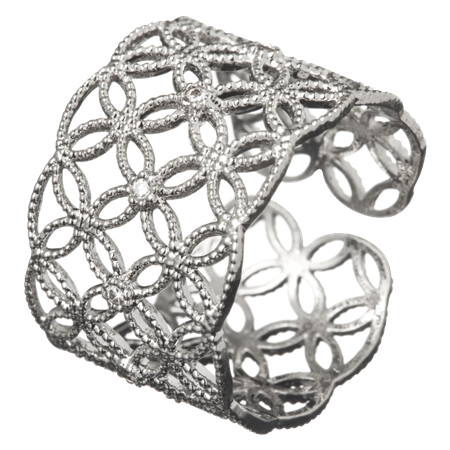 Enlace Ring Rhodium plated