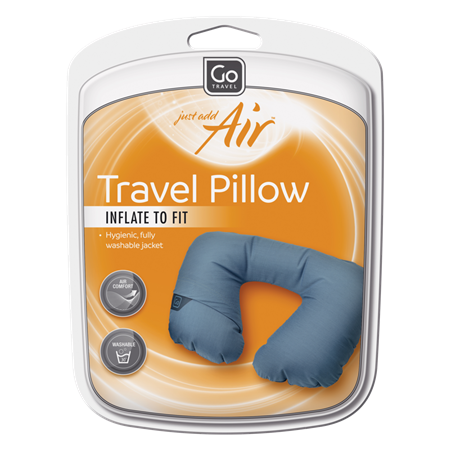 Inflatable travel neck pillow Grey