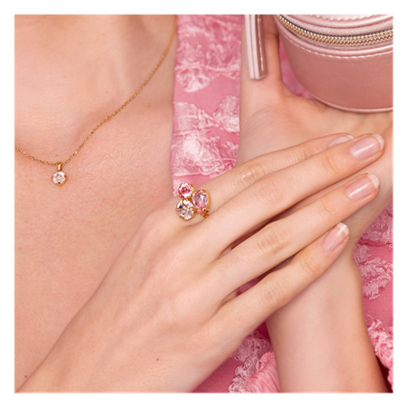 Colette Sormus Pink combo / rhodium