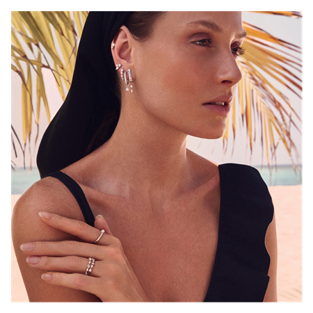 Adria Tre Piccolo øreringe 18k gold plated