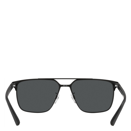 Emporio Armani® Matte Black Solbriller Dark grey lenses