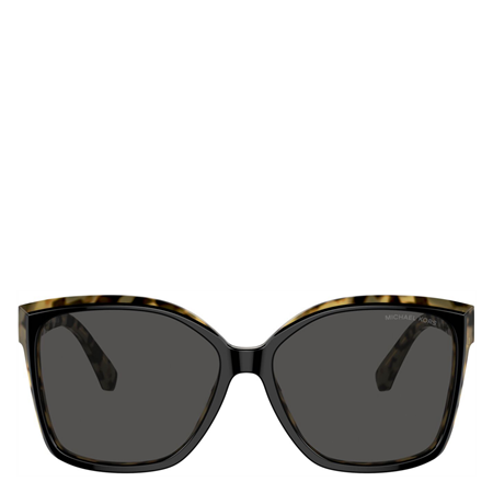Malia Aurinkolasit Black/amber tortoise, dark grey solid lenses