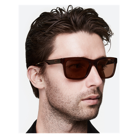 Emporio Armani® Matte Black Solbriller Grey lenses