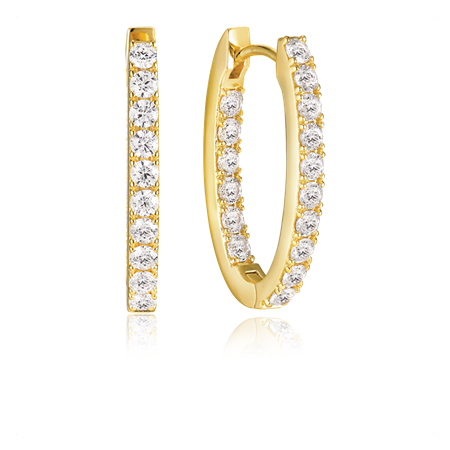 Ellisse Piccolo korvakorut 18k gold plated