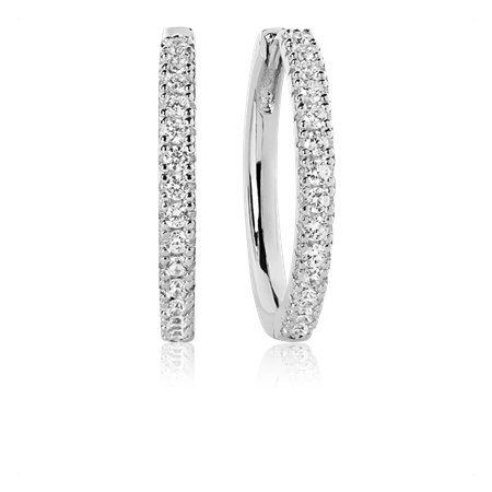 Ellera Grande Korvakorut Rhodium sterling silver 925