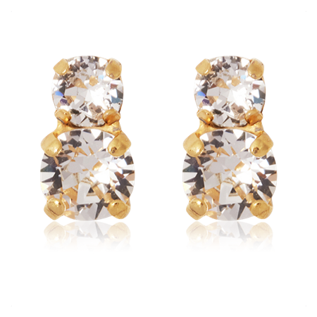 Leah korvakorut Crystal / gold