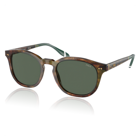Polo® Shiny Solglasögon Brown tortoise, bottle green lenses