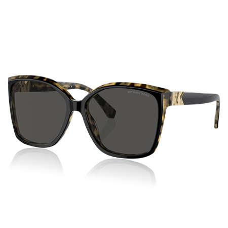 Malia Aurinkolasit Black/amber tortoise, dark grey solid lenses