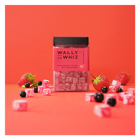 Wine Gums Blackcurrant Coated with Strawberry