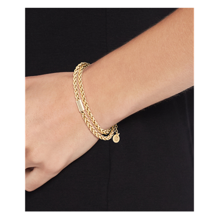 Hilfiger rannekoru 2-in-1 Ionic gold plated steel
