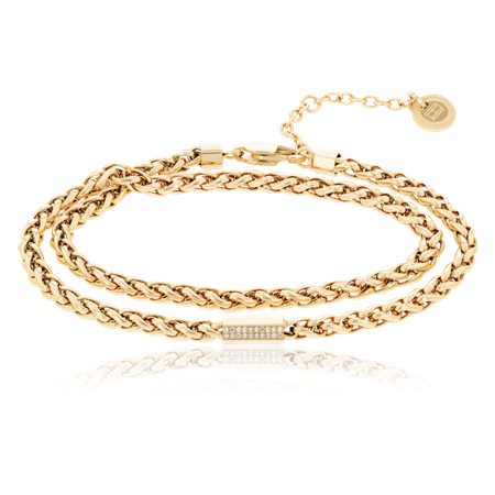 Hilfiger rannekoru 2-in-1 Ionic gold plated steel