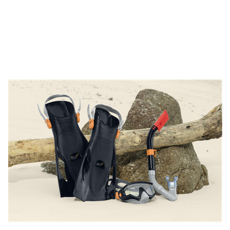 Snorkelsæt med svømmefødder str. 41 - 46