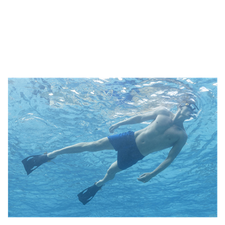 Snorkelsæt med svømmefødder str. 41 - 46