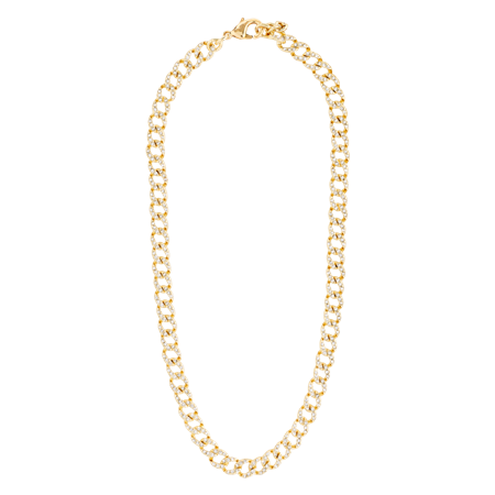 TEKLA halskæde Gold plated / Crystals