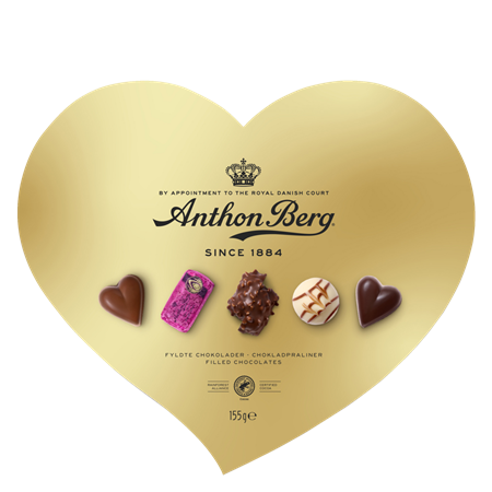 Heart Shaped Gold Box Filled chocolates