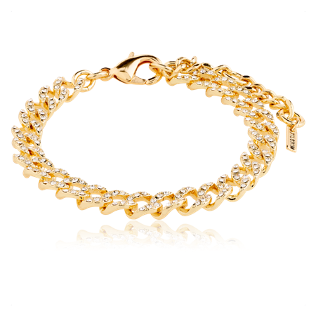 TEKLA armbånd Gold plated / Crystals