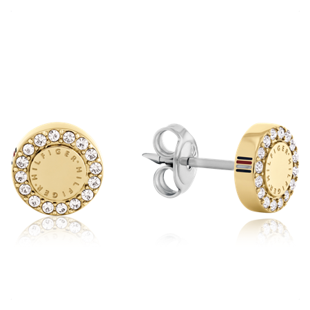 Korvakorut Ionic plated thin gold steel / crystals