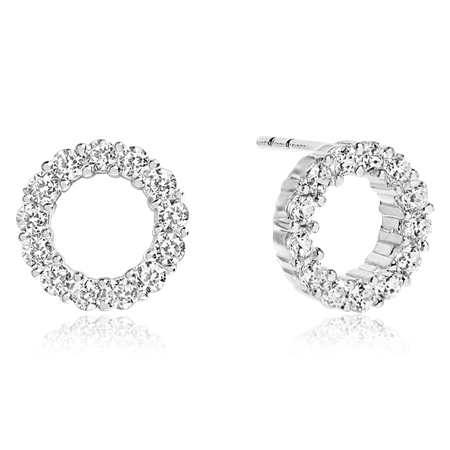 Biella Uno korvakorut Rhodium sterling silver 925