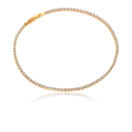 Ellera rannekoru White / 18k gold plated