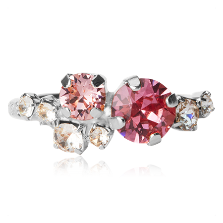 Stardust sormus Rose combo / rhodium