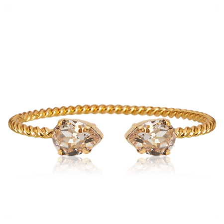 Mini Drop armband Silk / gold