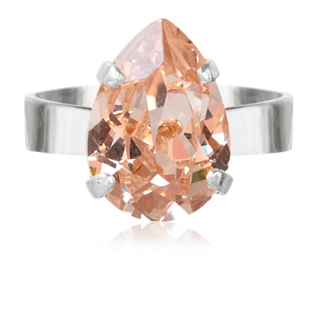 Mini Drop sormus Silk / rhodium