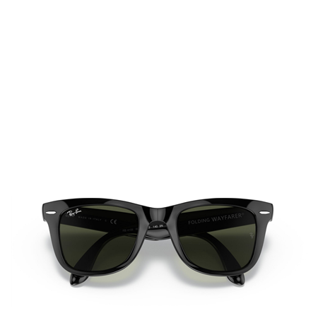 Ray-Ban® Wayfarer Folding Classic Solglasögon Black, green lenses