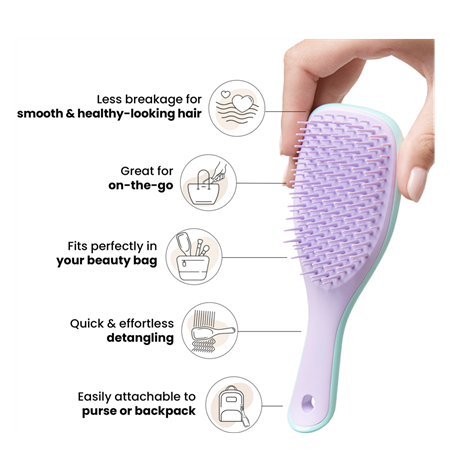 Hårbørste Detangler Mini Ultimate Detangler, Wysteria Leaf