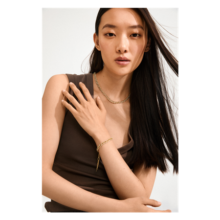 TEKLA armbånd Gold plated / Crystals