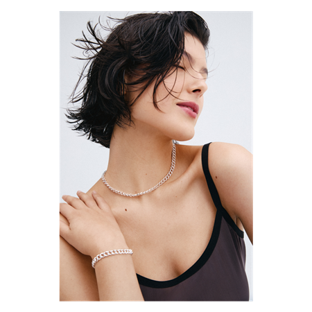 TEKLA armbånd Silver plated / Crystals