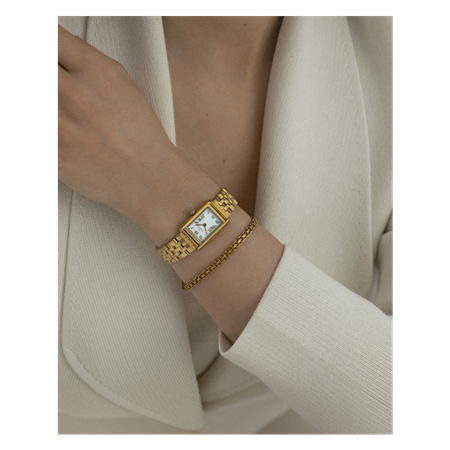 Timeless Watch & Darling Bracelet 18K PVD gold plated
