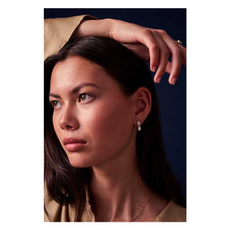 Ellisse Duo Piccolo korvakorut 18k gold plated