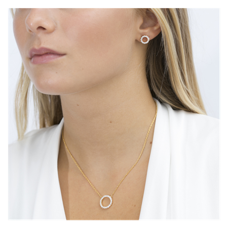 Biella Uno øreringe 18k gold plated
