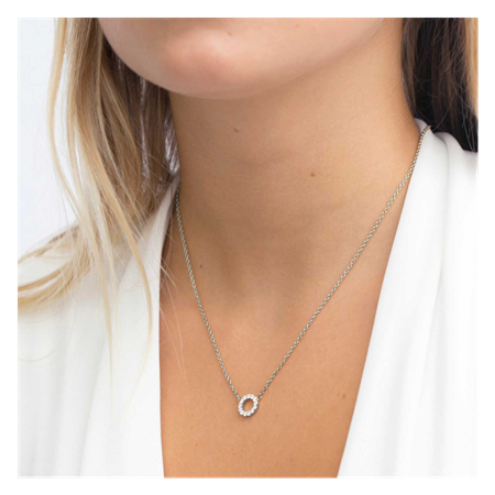 Biella kaulakoru Rhodium sterling silver 925
