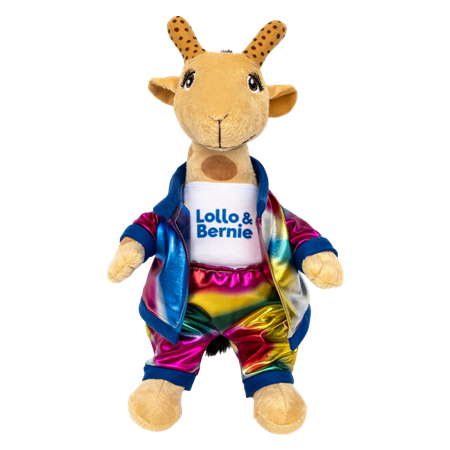 Lollo gosedjur med discokläder