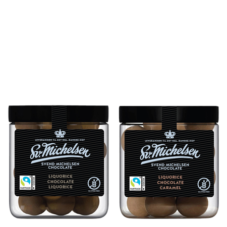 Chocolate Dragees 2-pack Liquorice chocolate & Liquorice caramel