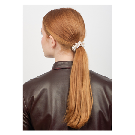 Classic Pearl -hiuslenkki Beige