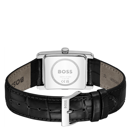 BOSS kello Black leather strap
