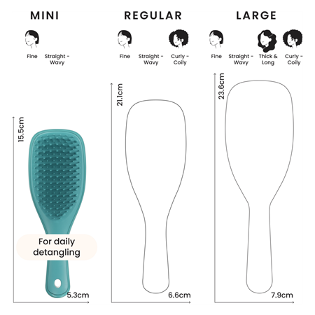 Hårbørste Mini Ultimate Detangler Transformative Teal