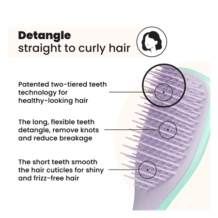 Hårbørste Mini Ultimate Detangler, Wysteria Leaf