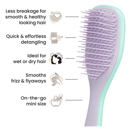 Hårbørste Mini Ultimate Detangler, Wysteria Leaf