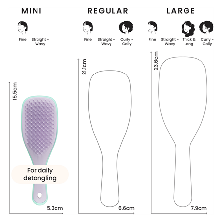 Hårbørste Mini Ultimate Detangler, Wysteria Leaf