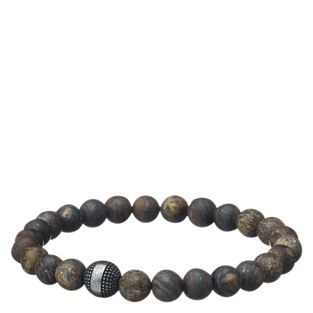 Armbåndssett Matte brown / cord