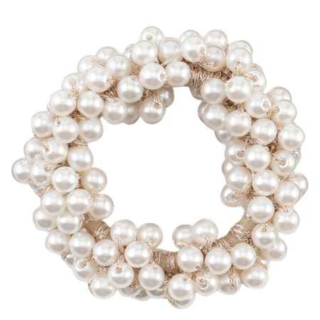 Classic Pearl -hiuslenkki Beige