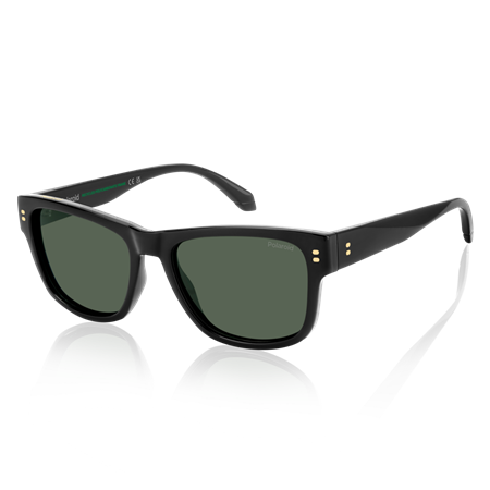 Black Solbriller Green polarized lenses