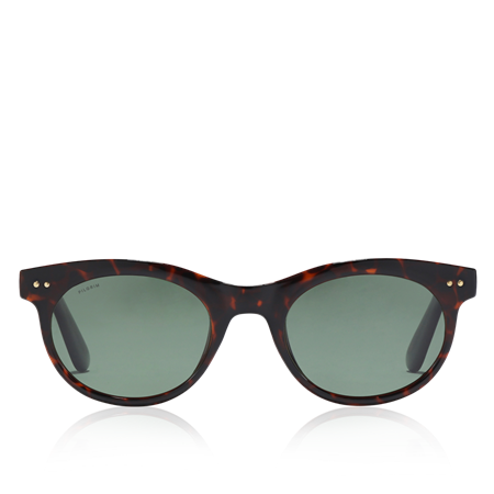 Jelena Aurinkolasit Brown, dark green lenses