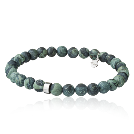 Stretch armband Matte green