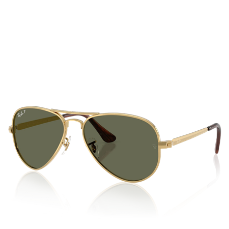 Aviator Max Solbriller Polished Arista/gold, green lenses