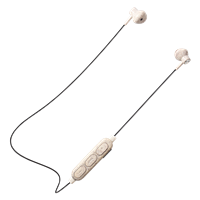 BITMORE Eco:sense aural blue tooth earbuds White / black cable