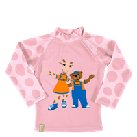 LOLLO & BERNIE UV-bluse - Lyserød Str. 122/128